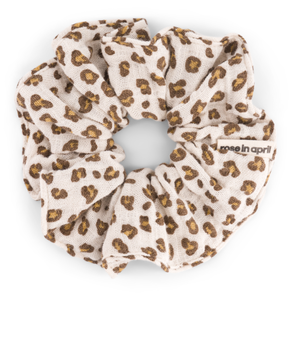 Plaukų gumytė "CHOUCHOU MINI LEOPARD GREIGE"