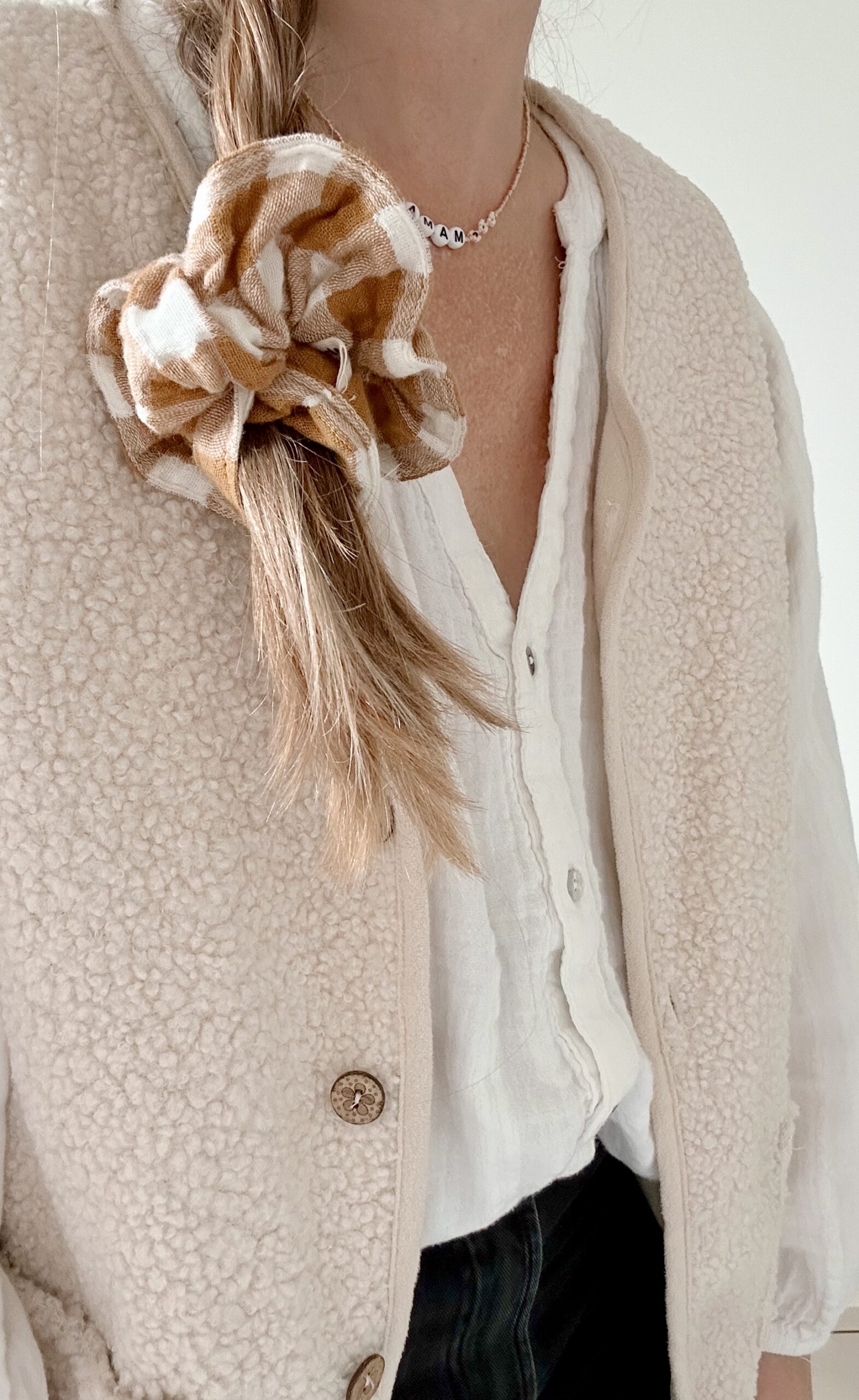 Plaukų gumytė "CHOUCHOU VICHY CARAMEL" - Image 2