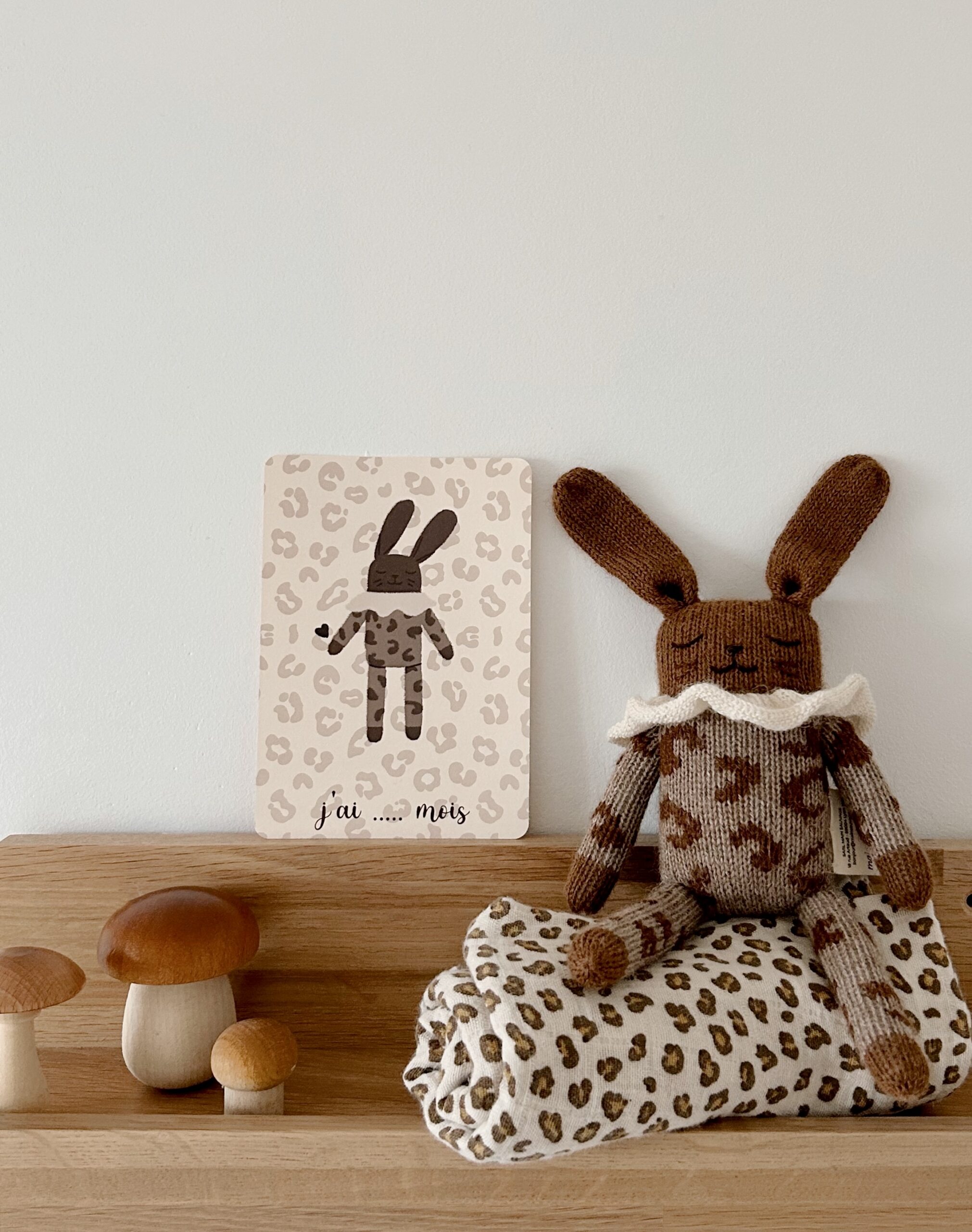 Vystyklas 110x110 "BIANCA MINI LEOPARD GREIGE" - Image 3