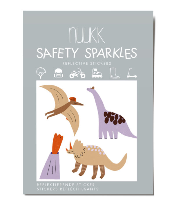 Šviesą atspindintys lipdukai dinozaurai