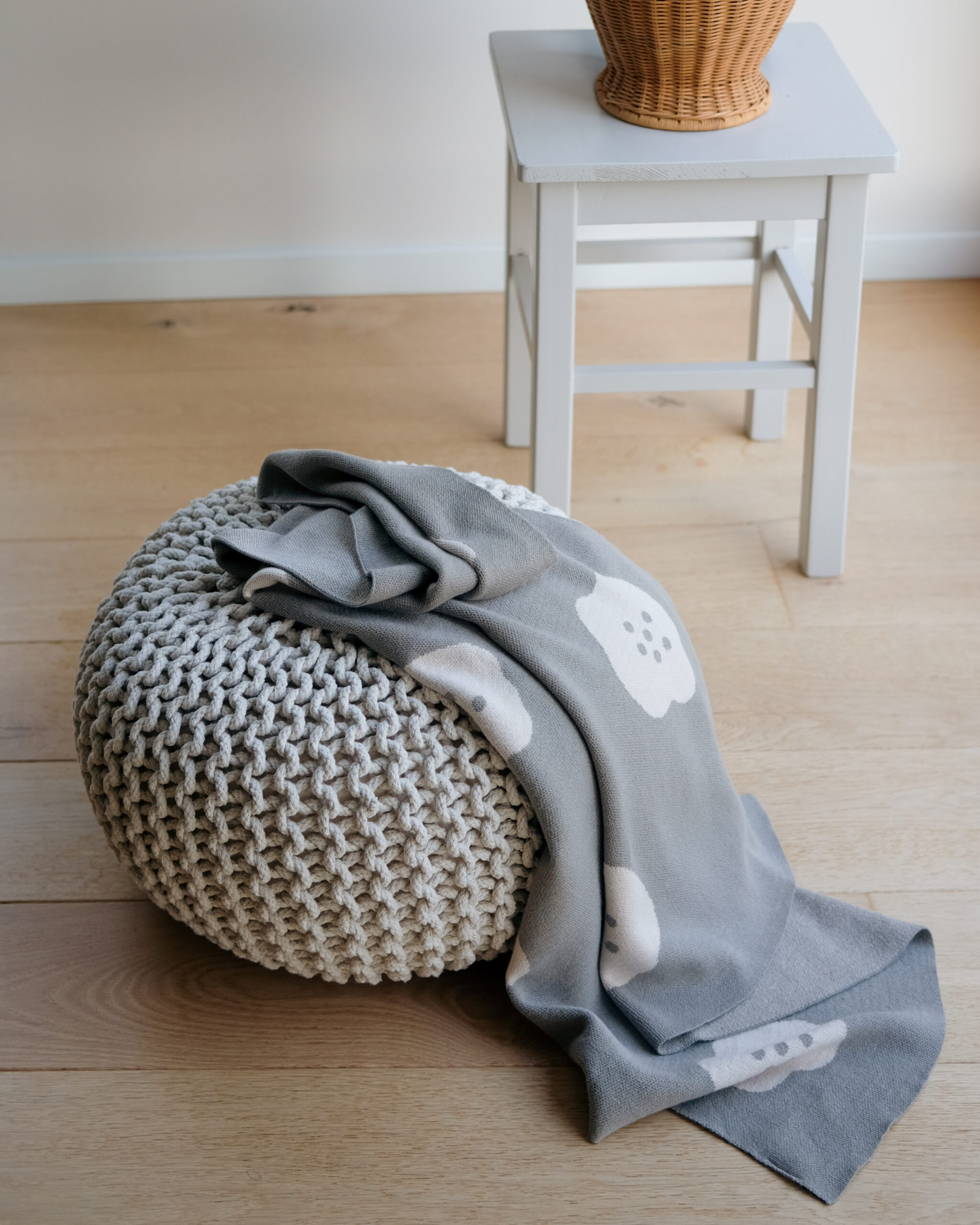 Megztas kūdikio pledukas gėlytės - Image 3