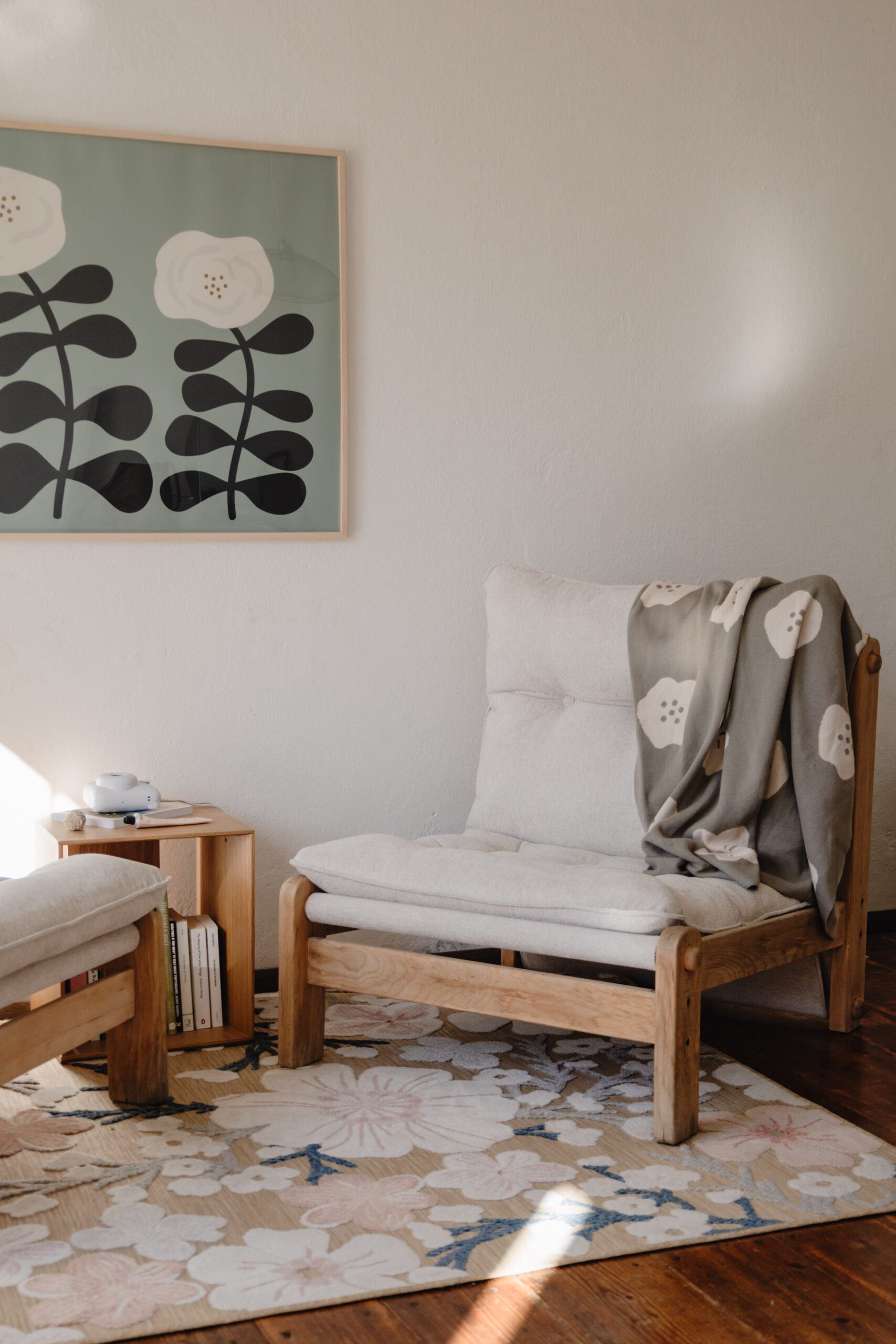 Megztas kūdikio pledukas gėlytės - Image 2